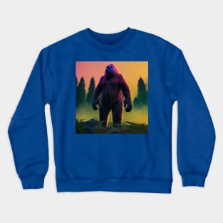 Dope Sasquatch in Nature Crewneck Sweatshirt